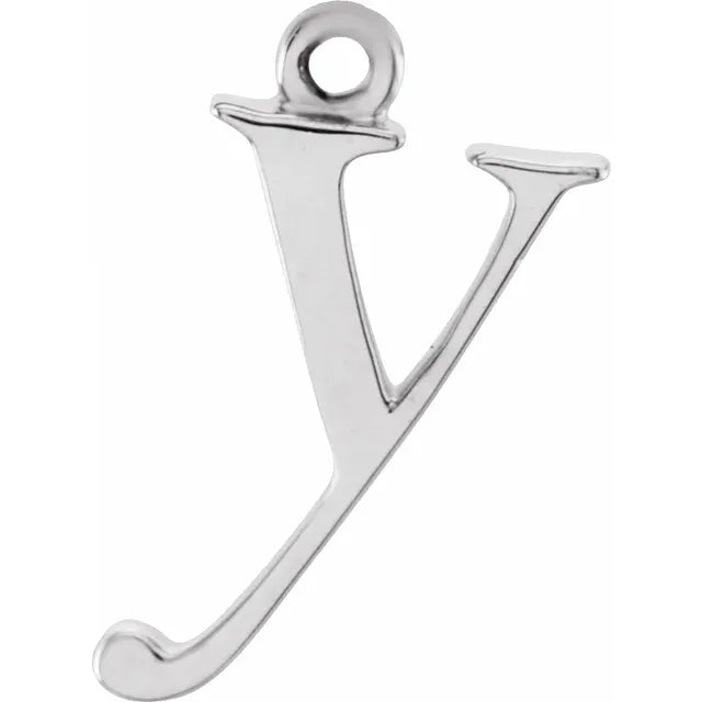 14K Lowercase Initial Dangle