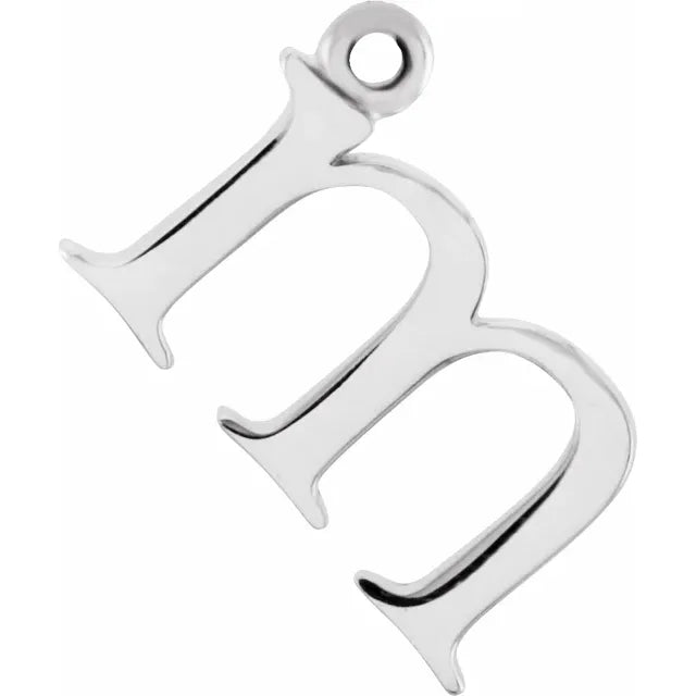 14K Lowercase Initial Dangle