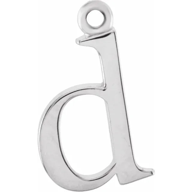 14K Lowercase Initial Dangle