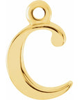 14K Lowercase Initial Dangle