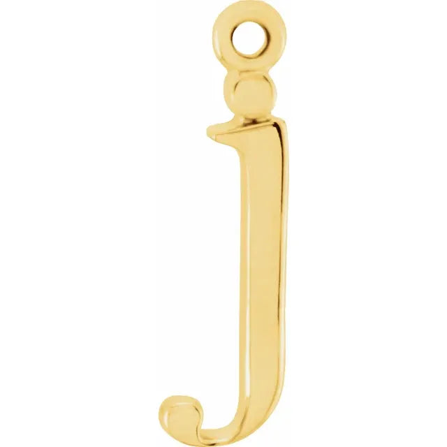 14K Lowercase Initial Dangle