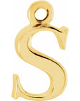 14K Lowercase Initial Dangle