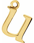 14K Lowercase Initial Dangle