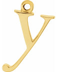 14K Lowercase Initial Dangle