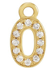 Natural Diamond Petite Numeric Dangle