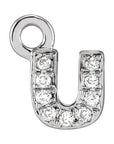 Petite Pavé Lowercase Diamond Alphabet Dangle