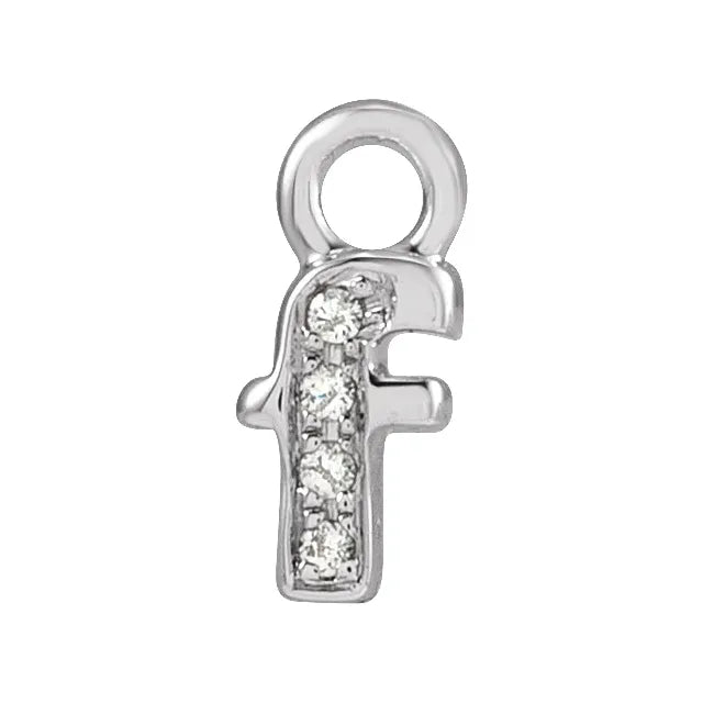 Petite Pavé Lowercase Diamond Alphabet Dangle