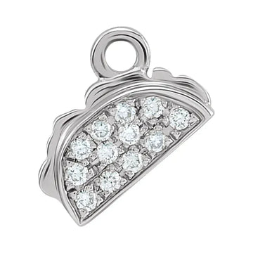 Natural Diamond Taco Dangle