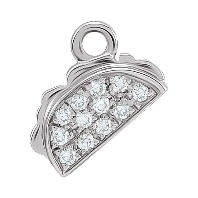 Natural Diamond Taco Dangle