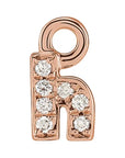 Petite Pavé Lowercase Diamond Alphabet Dangle