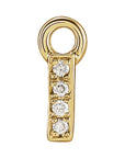 Petite Pavé Lowercase Diamond Alphabet Dangle