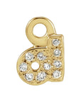 Petite Pavé Lowercase Diamond Alphabet Dangle