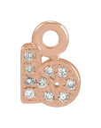 Petite Pavé Lowercase Diamond Alphabet Dangle