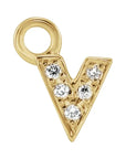 Petite Pavé Lowercase Diamond Alphabet Dangle