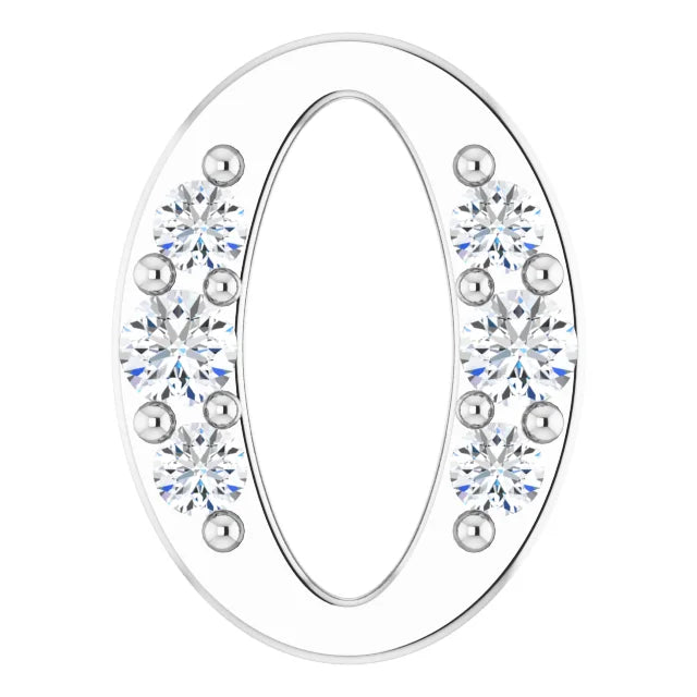 Natural Diamond Oval Link